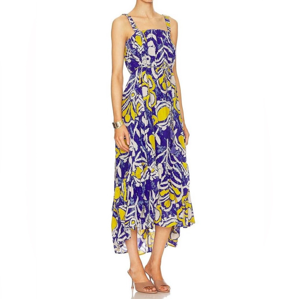 NWT Cleobella Vibrant Muriel Midi Dress Sz L Summer Vacay Resort Party Boat Date - Picture 3 of 16